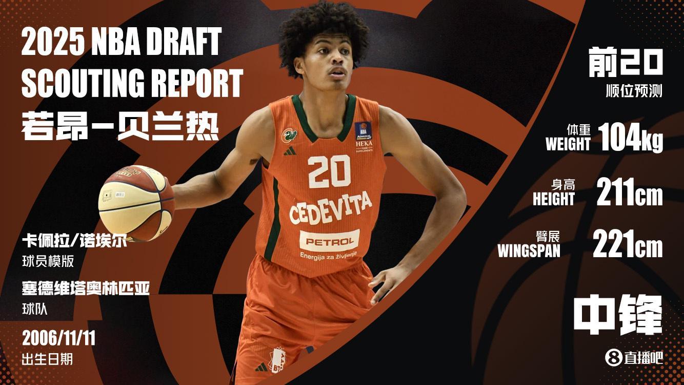 老鹰此前试训过瀚森 美记：老鹰马刺都在密切关注法国中锋贝兰热