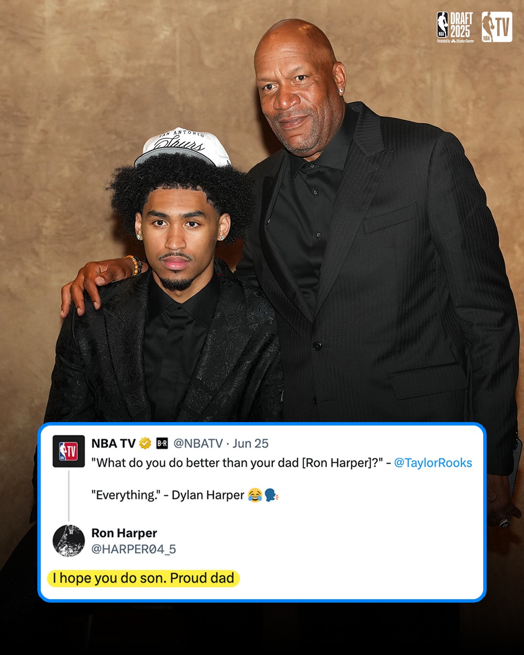 华体会华体会hth-迪伦·哈珀说自己每方面都比父亲强，老哈珀回应：我希望能做到